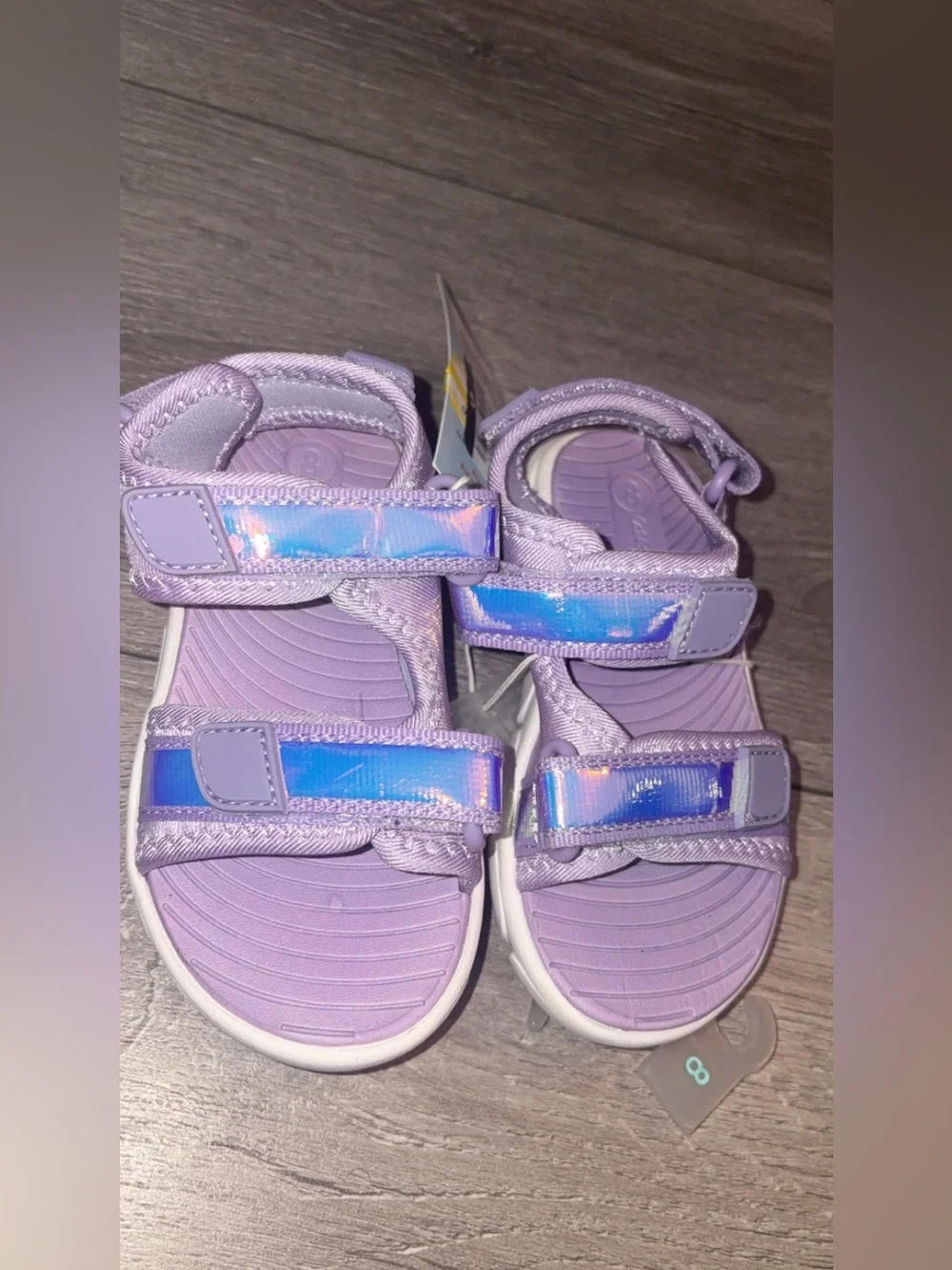 Cat & Jack Toddler Girls Size 8 Sandals Purple Michah Adventure NEW With Tags!